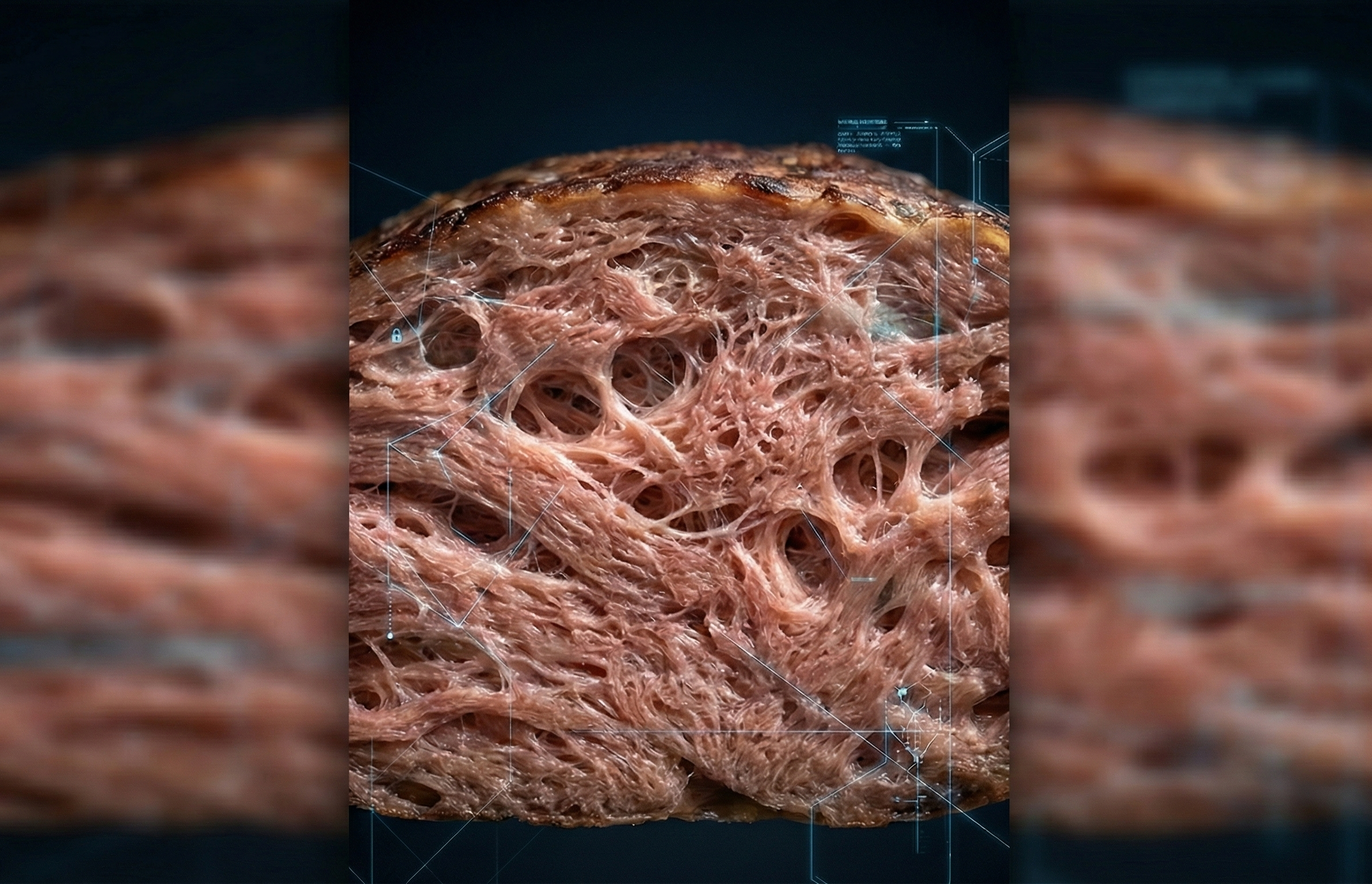 Recreación de estructura de hifas entretejidas