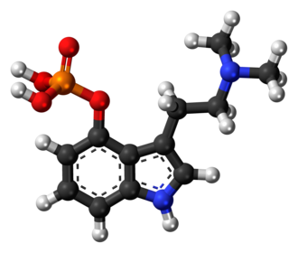 Model esfèric de la molècula de psilocibina