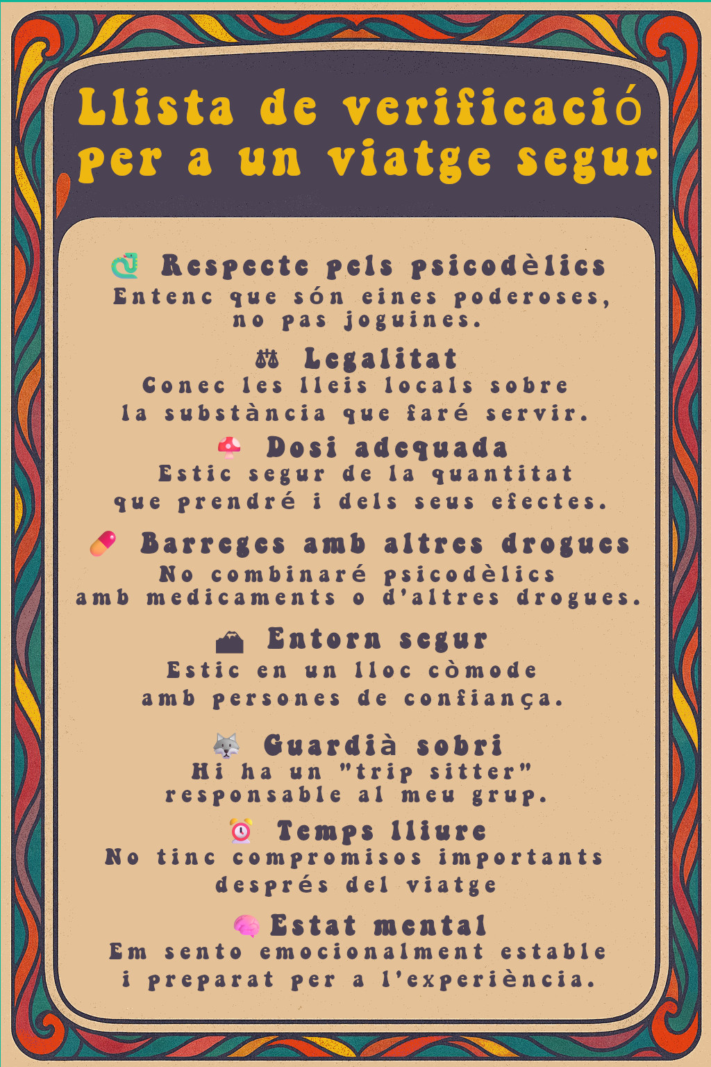 Cartell de viatge segur